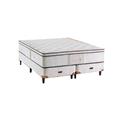 Colchon y Sommier Topacio Jurere 200x160x34 Resorte Linea 3G